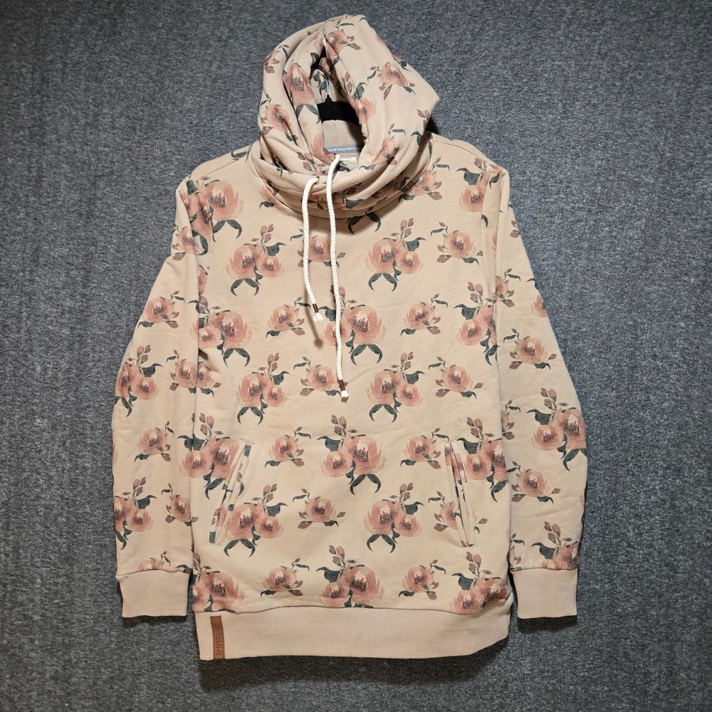 Ampersand‎ Avenue Single Hood Women's Sweatshirt Sz Medium Light Brown NWT